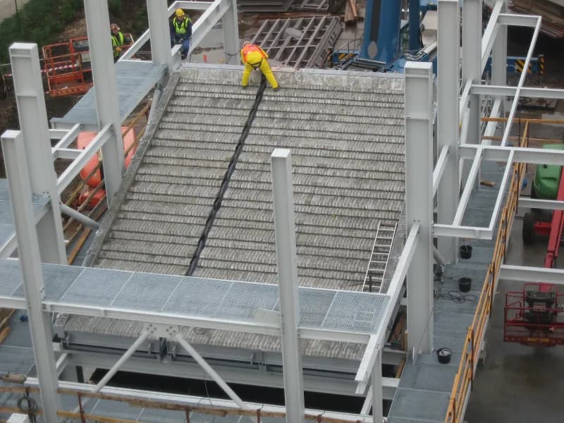 Installation of a Kablitz reciprocating grate type 415