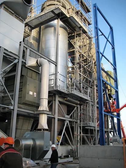 Installed Kablitz heat exchanger at a plant