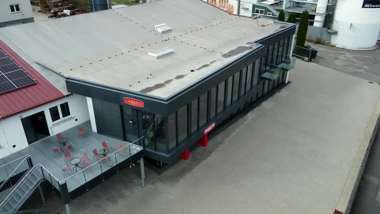 Office building at the headquarters in Lauda-Königshofen